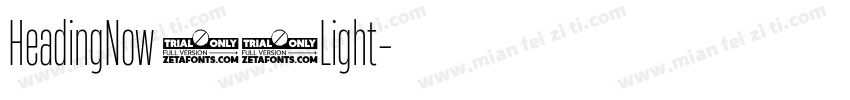 HeadingNow 82Light字体转换